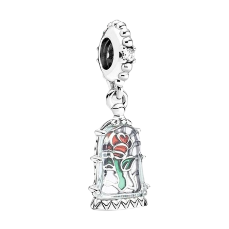 Charm Rosa Encantada – La Bella y la Bestia