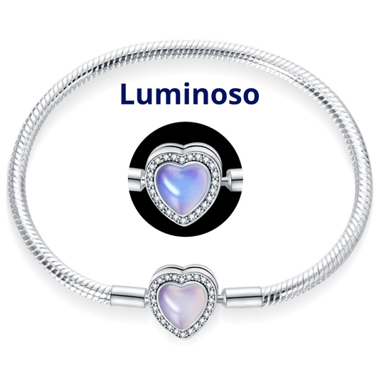 Pulsera Corazón Luminoso – Base para charms
