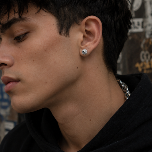Pendientes Asimétricos Ace – Sonrisa & Tristeza