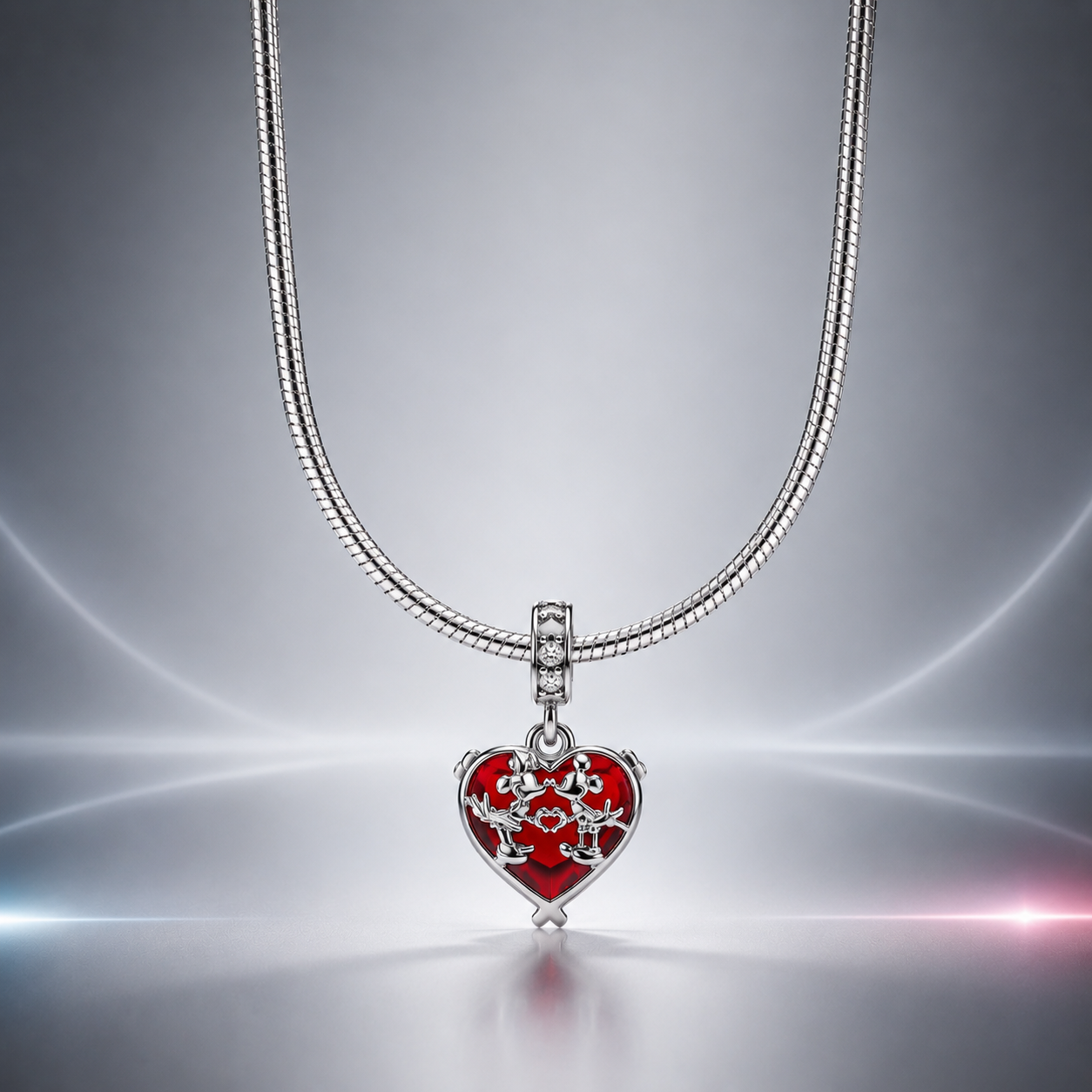 Collar Heart Charm - 45 cm