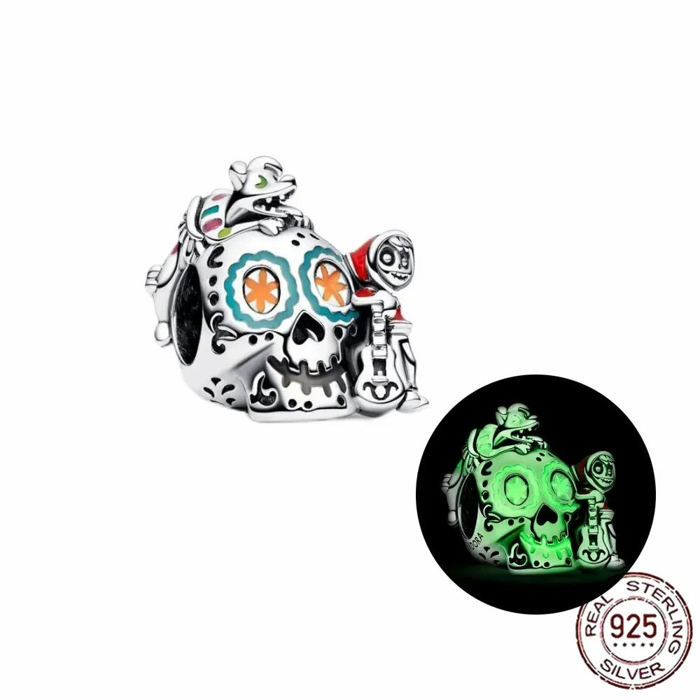 Abalorio Charm COCO – Calavera Catrina Florescente