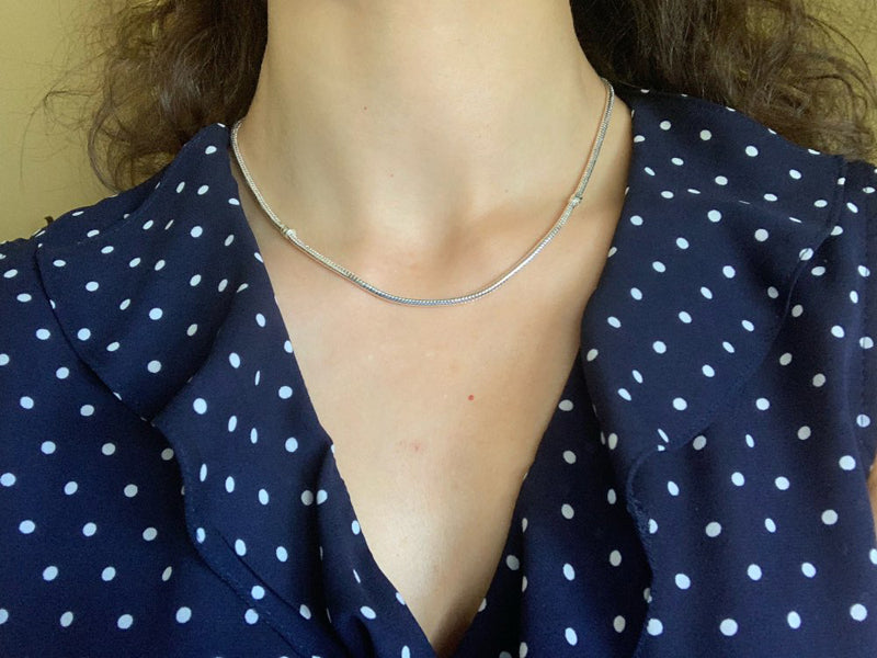 Collar de Plata – Base para Charms