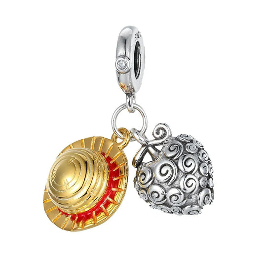 Charm One Piece - Sombrero de Paja y Fruta del Diablo