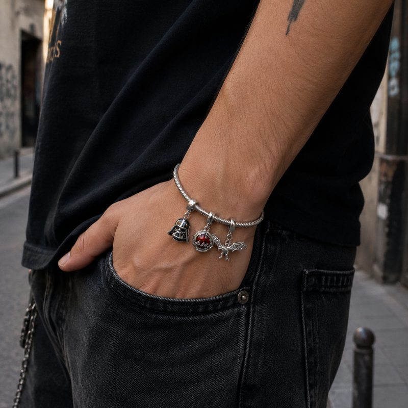 Pulsera Misterio Frikiverso (3 charms)