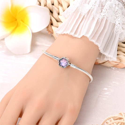 Pulsera Huella Luminosa – Base Mascota Plata 925