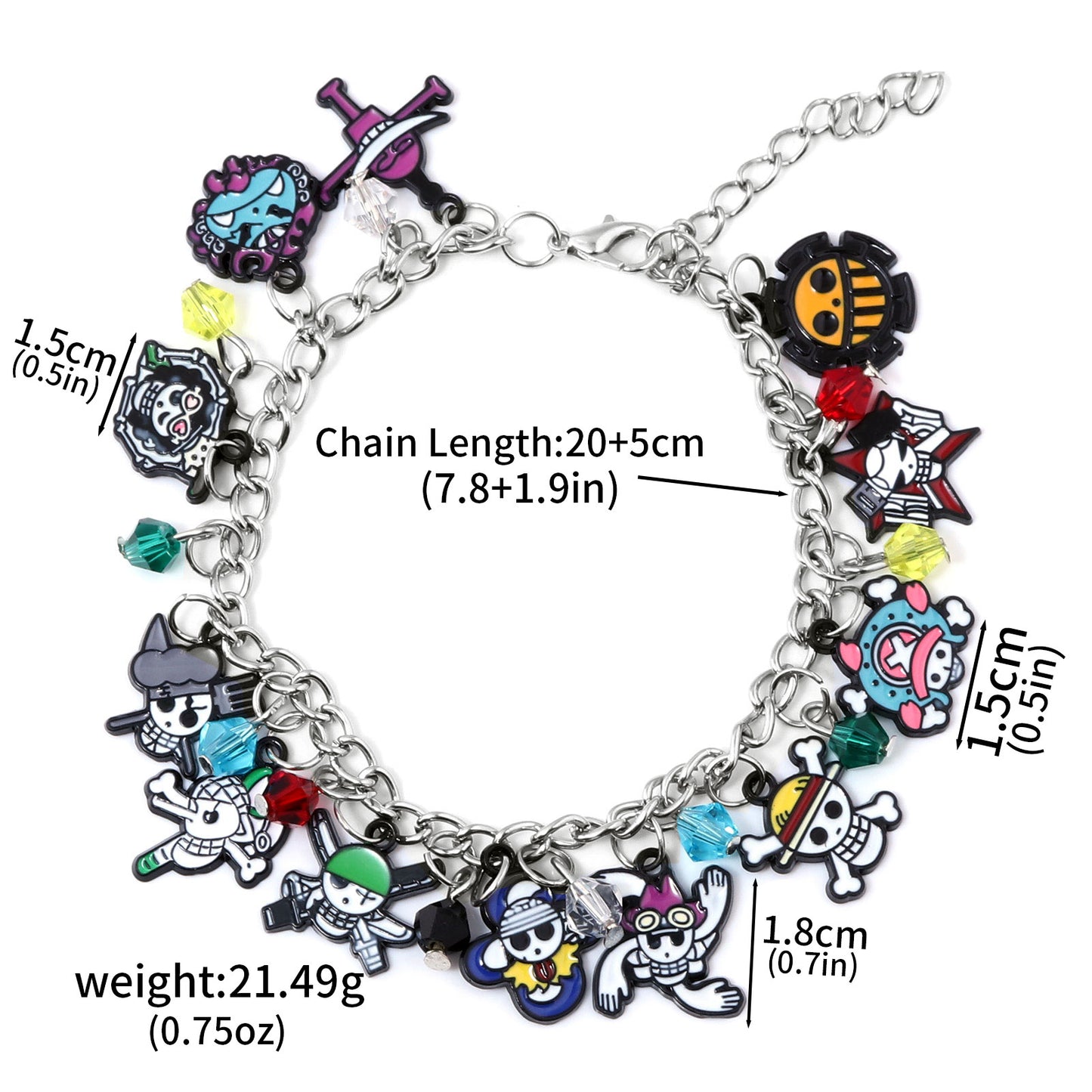 Pulsera Pirata – Abalorios One Piece