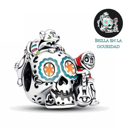 Charm COCO – Calavera Catrina Florescente