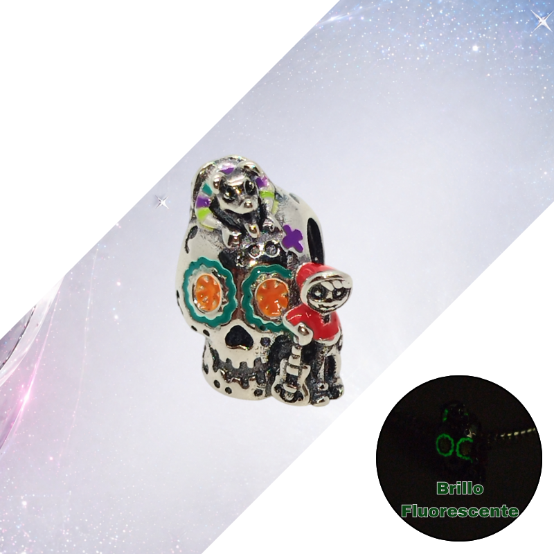 Charm COCO – Calavera Catrina Florescente