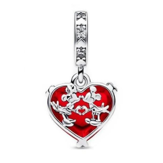 Charm Corazón de Mickey y Minnie - Disney Love