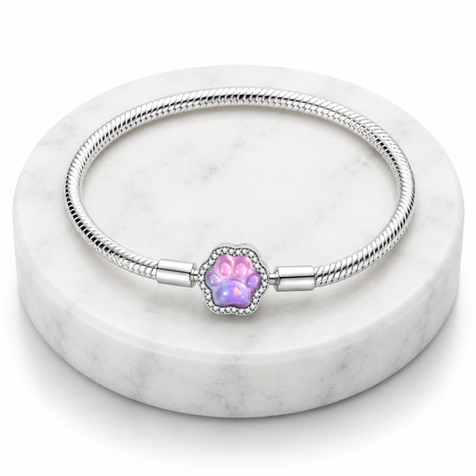 Pulsera Huella de Mascota Luminosa – Base para charms