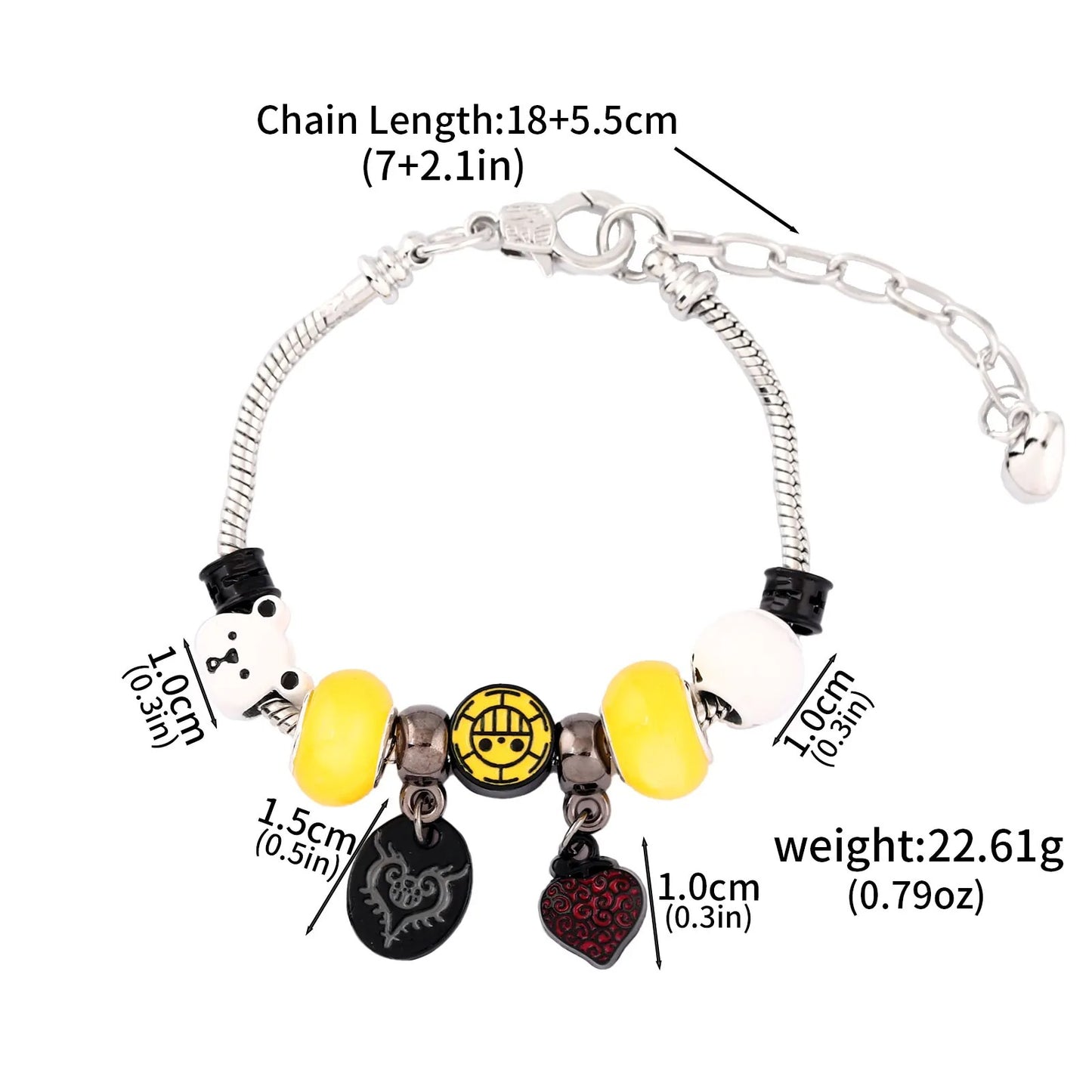 Pulsera Heart Pirates – Trafalgar D. Water Law
